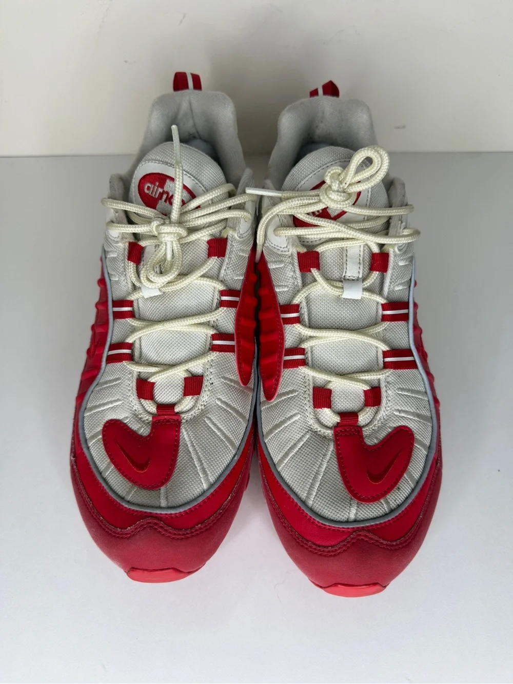 Nike Air Max 98 University Red White Sneakers 640744-602 Mens Size 46 US 12